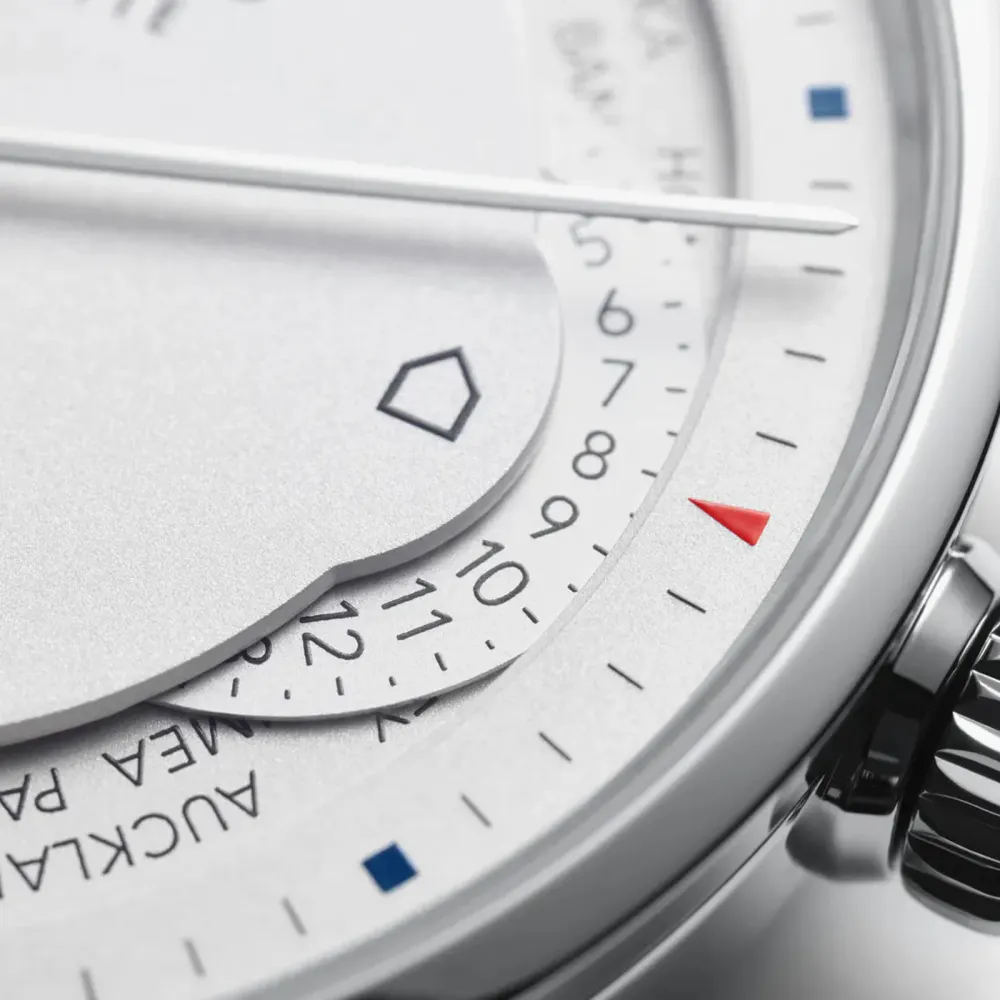 NOMOS Glashutte Zurich Worldtimer 40mm Mens Watch in White, additional product view 3