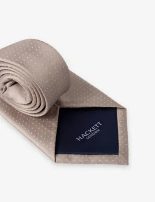 HACKETT Dotted Silk Tie detail 3