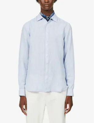 ORLEBAR BROWN Giles relaxed-fit linen shirt detail 3