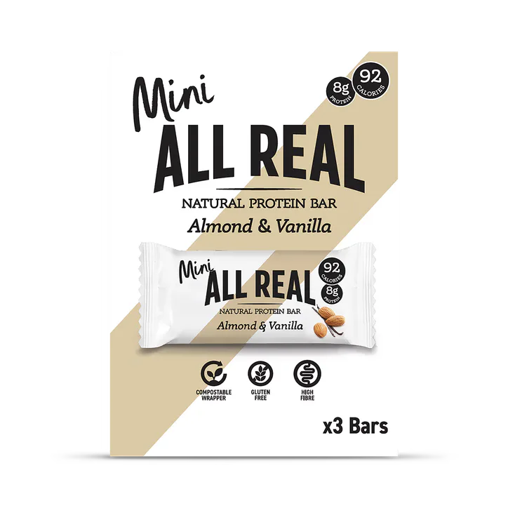 All Real Nutrition Mini Protein Bar Almond & Vanilla 3 x 25 g detail 2