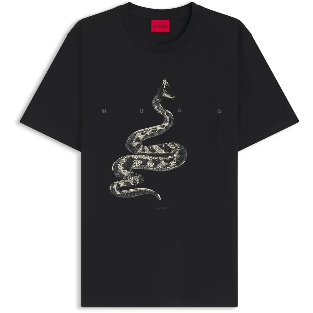 Hugo HUGO Cotton-jersey T-shirt with spaced-out logo