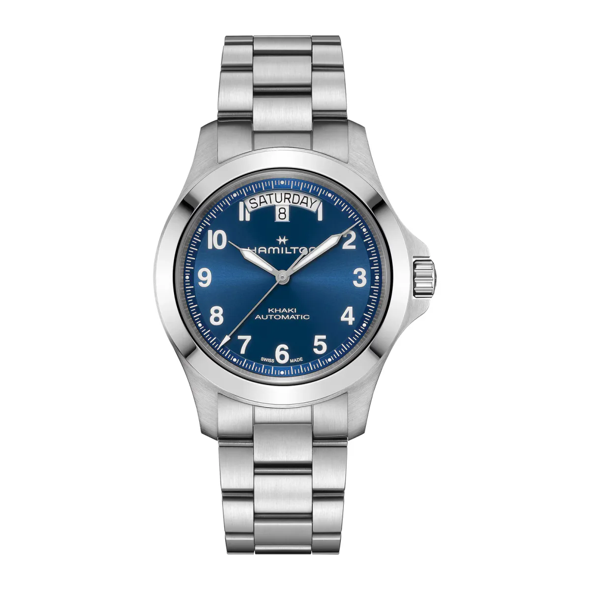 Hamilton Khaki Field King Day-Date 40mm Mens Watch Blue