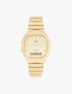 CASIO Vintage Stainless-Steel Quartz Watch 41mm