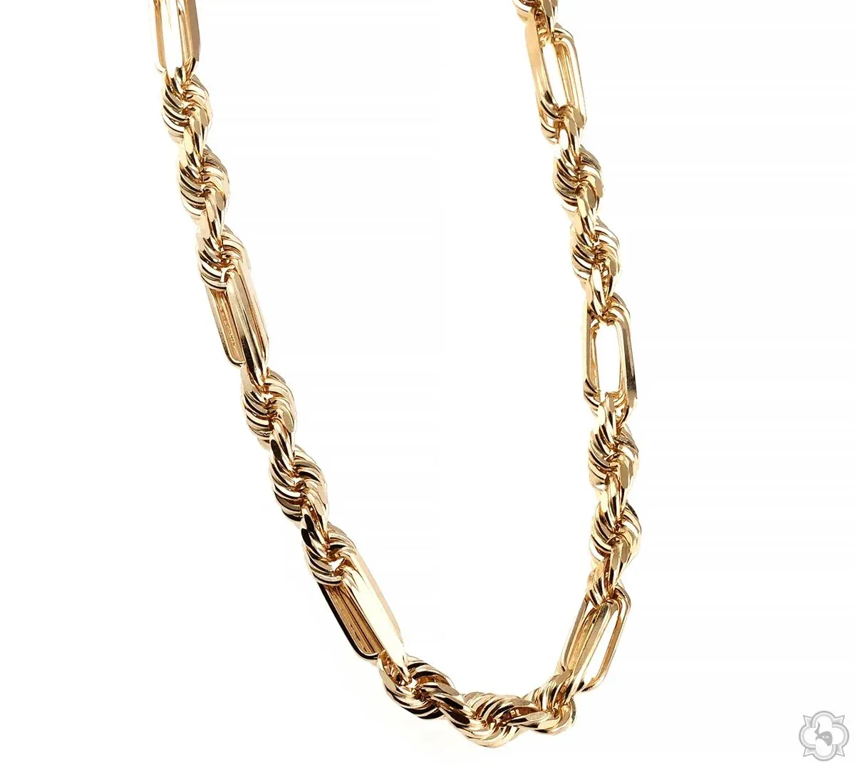 JALGAS - AMERICAS GOLD 14K Yellow Gold Solid Figarope Chain 5.5mm 70586 in Yellow / 24 Inches – Chain