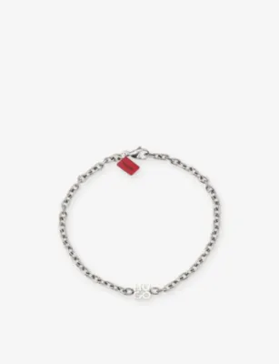 HUGO Stacked Logo-Plaque Stainless-Steel Bracelet detail 3