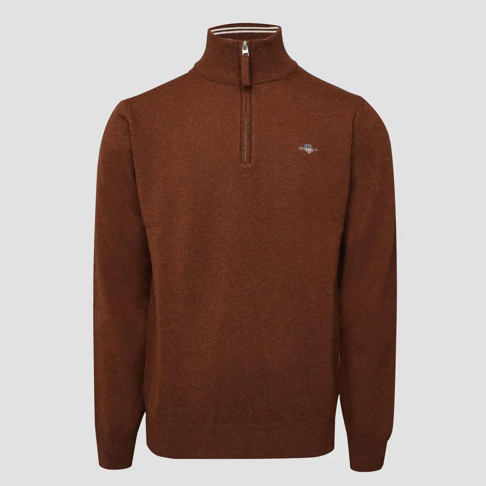 Gant Superfine Lambswool Half Zip Sweater