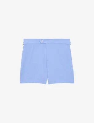 REISS Sun Side-Adjuster Swim Shorts - BOTTLE GREEN detail 2