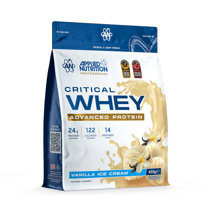 Applied Nutrition Critical Whey Advanced Protein Powder Vanilla Ice Cream 450g