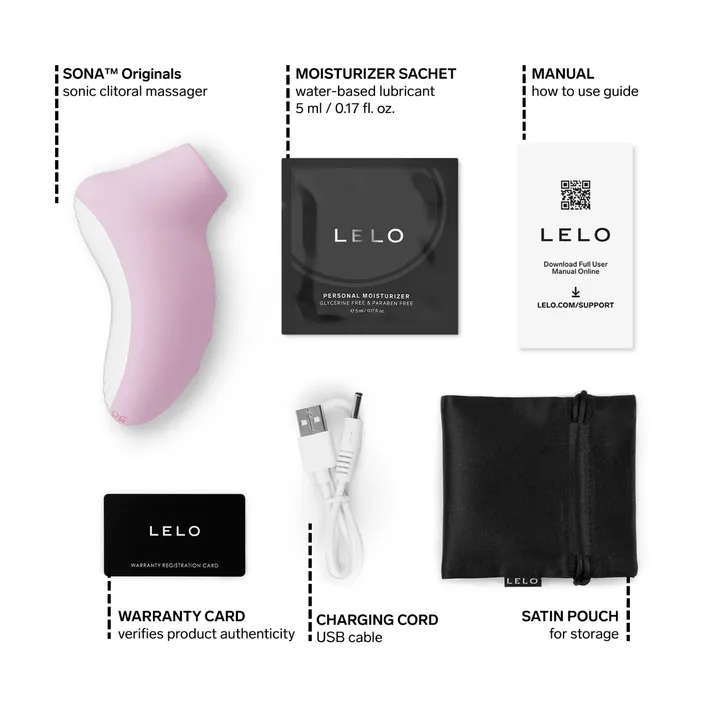 Lelo SONA™ Originals Sonic Clitoral Massager Soft Pink detail 3