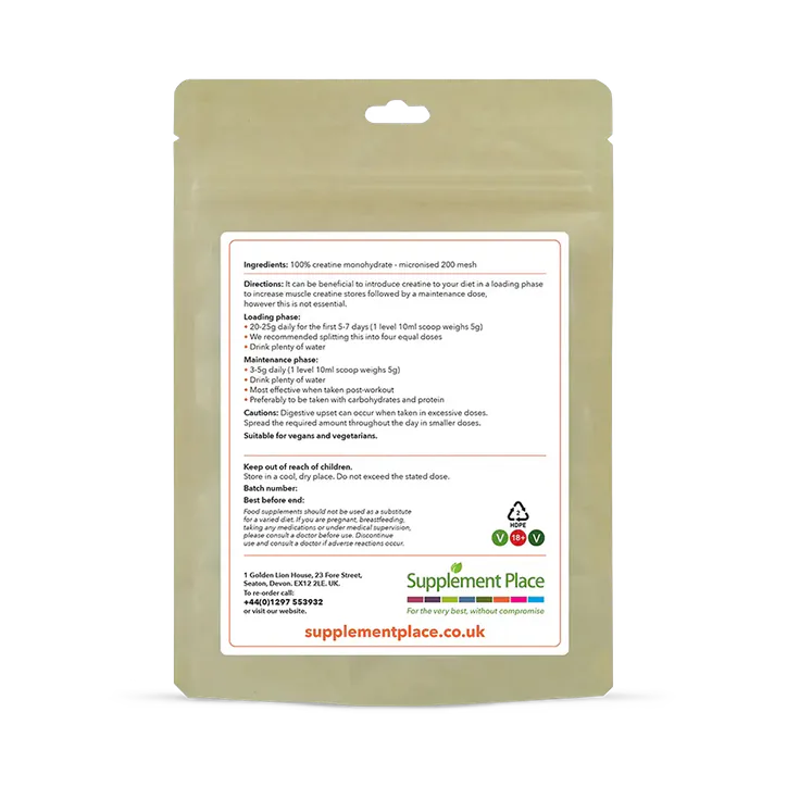 Supplement Place Creatine Monohydrate Powder | 250g detail 2