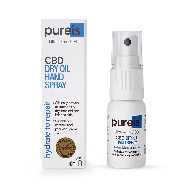 Pureis Ultra Pure CBD Dry Hand Oil Spray – Beauty > Skincare > CBD Beauty