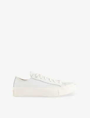 CONVERSE All Star Ox 70 S Perforated Leather Trainers - 4.5 in VINTAGE WHITE VINTAGE WH – Mens | Trainers | Lace up trainers