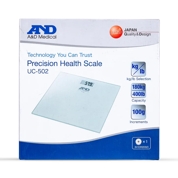 A&D Medical Personal Bathroom Scale White UC-502