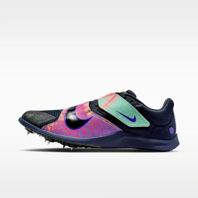 Nike Zoom Rival Jump Glam Athletics Jumping Spikes - Dark Obsidian/Emerald Rise/Flash Crimson/Black