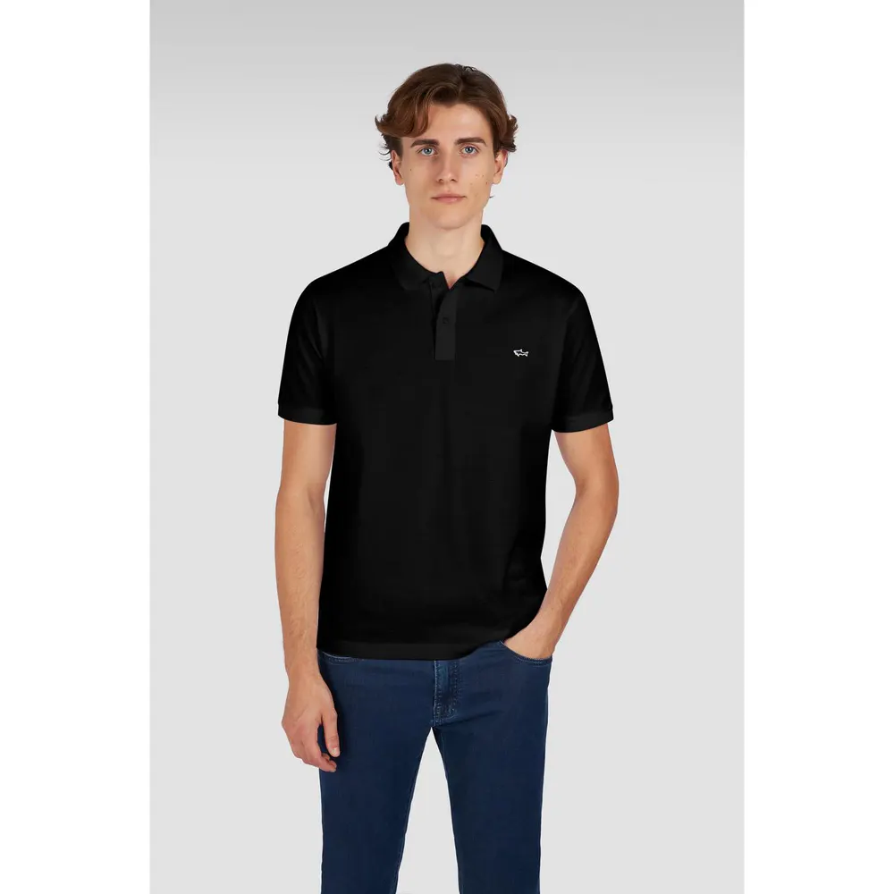 Paul And Shark Men's Badge T-Shirt in Black, additional product view 2