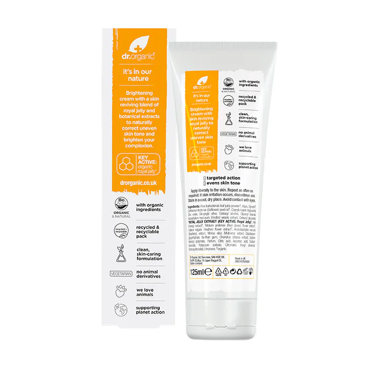 Dr Organic Skin Brightening Cream with Royal Jelly 125ml detail 2