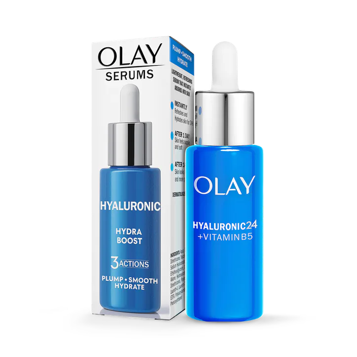 Olay Hyaluronic Acid Serum for Face, Hydrating Skincare with Niacinamide, 40ml