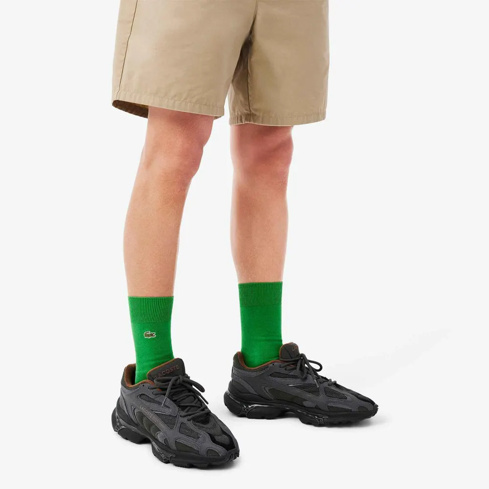Lacoste Men's 2024 Runners in DkGreen/Black, additional product view 2