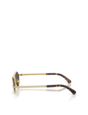 CHANEL CH4297H Oval Metal Sunglasses detail 2