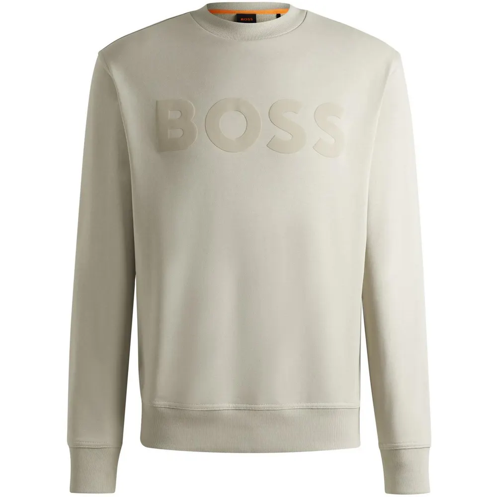 Boss Men's Orange Crew Sweatshirt in Light Beige 271 – Clothing