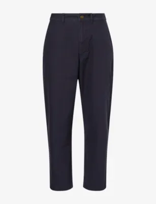 BARBOUR Ursula Straight-Leg Cotton-Canvas Trousers