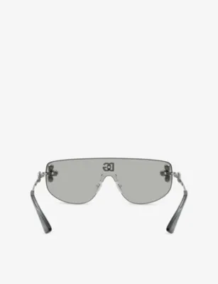 DOLCE & GABBANA DG2333B Shield-Frame Metal Sunglasses detail 3