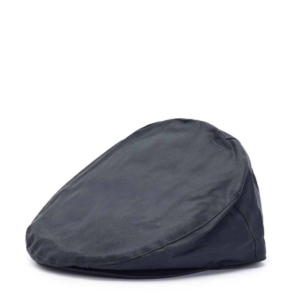 Barbour Men's Waxed Cotton Weather Resistant Flat Cap