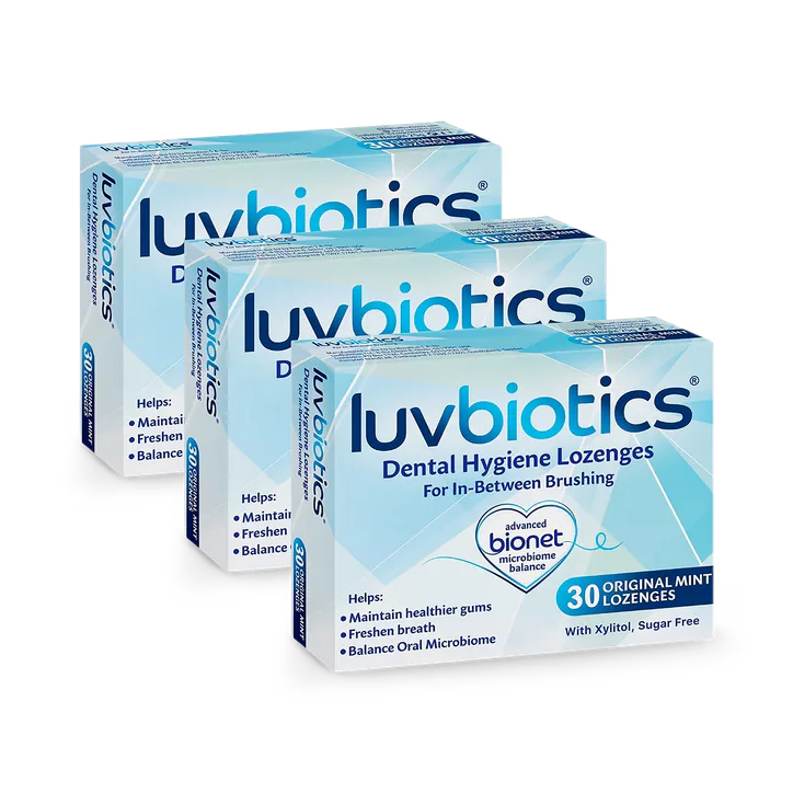 Luvbiotics Probiotic Dental Original Lozenges - 3 pack