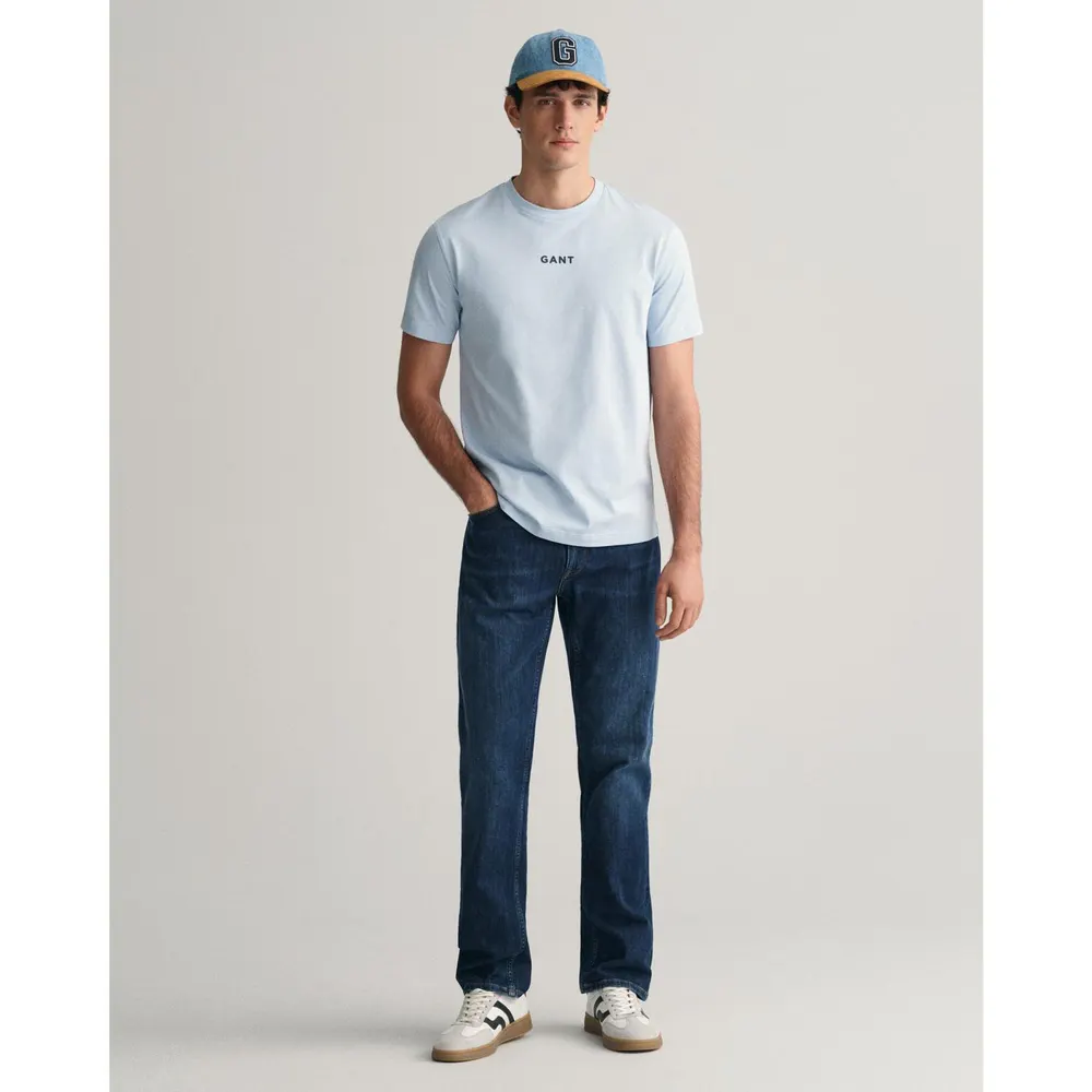 Gant Regular Fit Jeans in Worn Blue – Clothing