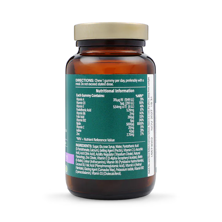 For Him Vegan Biotin Hair Complex Berry Flavour 30 Gummies detail 2
