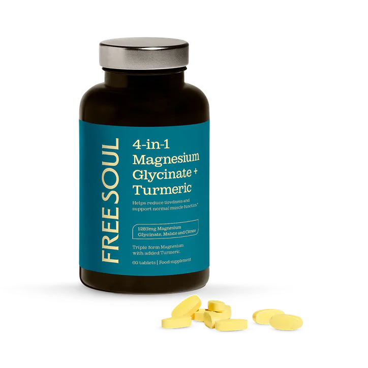 Free Soul 4 in 1 Magnesium and Tumeric Tablets 90 Tablets, additional product view 2