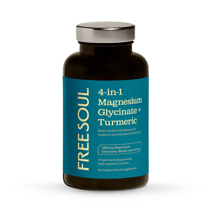 Free Soul 4 in 1 Magnesium and Tumeric Tablets 90 Tablets