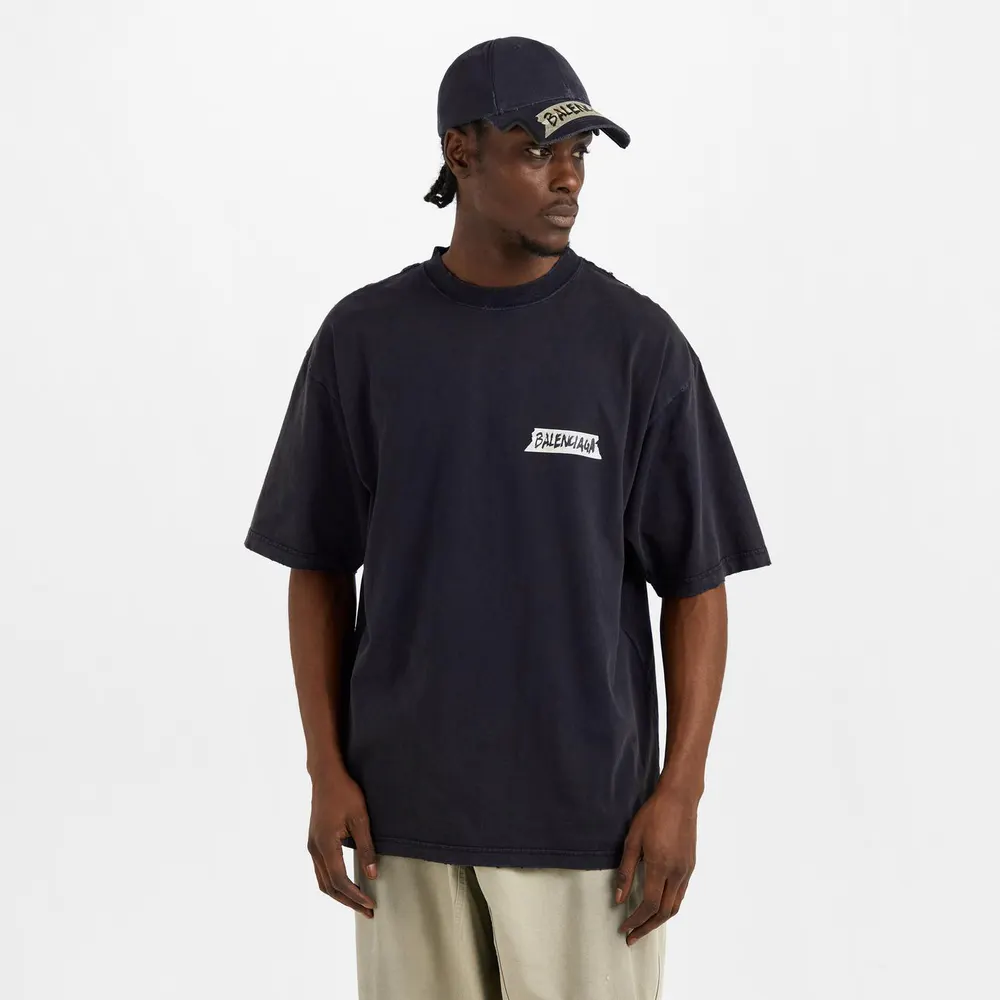 Balenciaga Men's Bal Medium T-Shirt detail 3