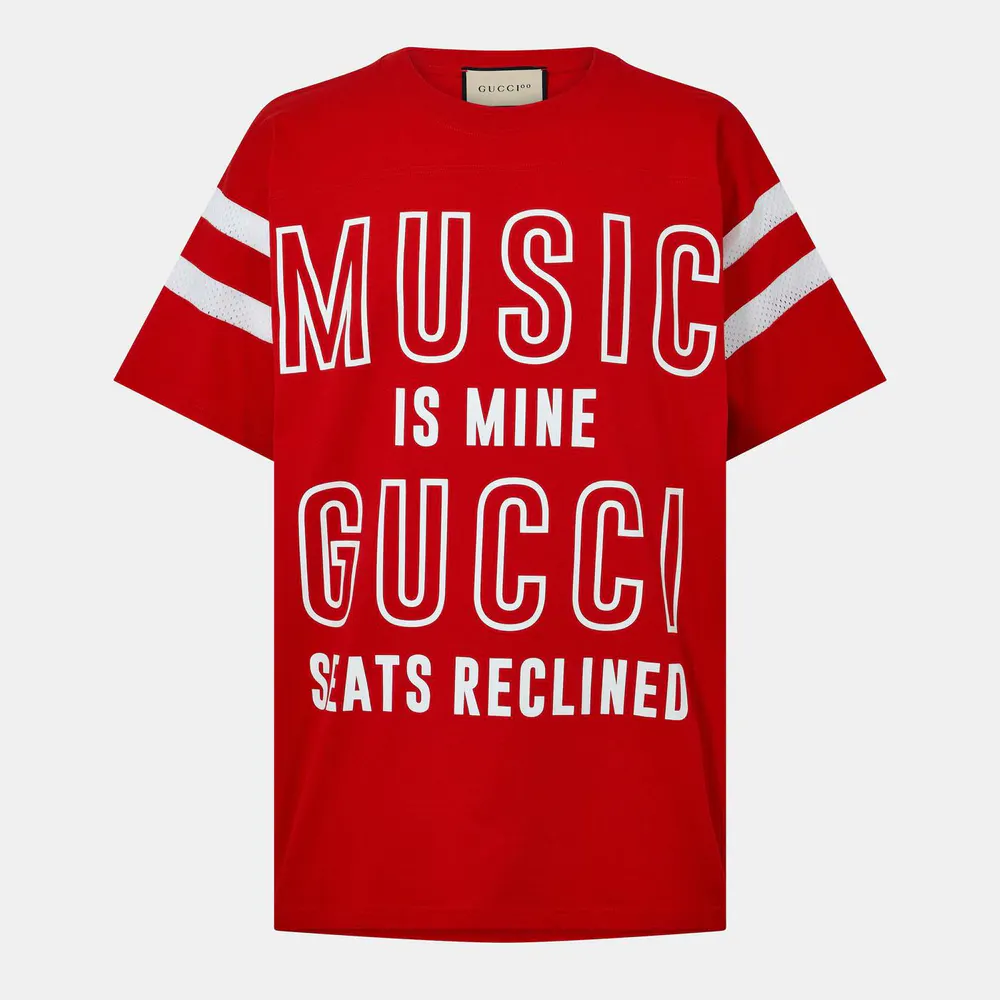 Gucci Men's T-Shirt in Live Red/Mltclr – Clothing