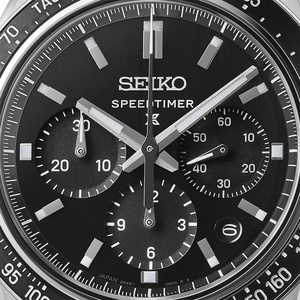 Seiko Prospex Speedtimer 42mm Mens Watch Black in Black, additional product view 2