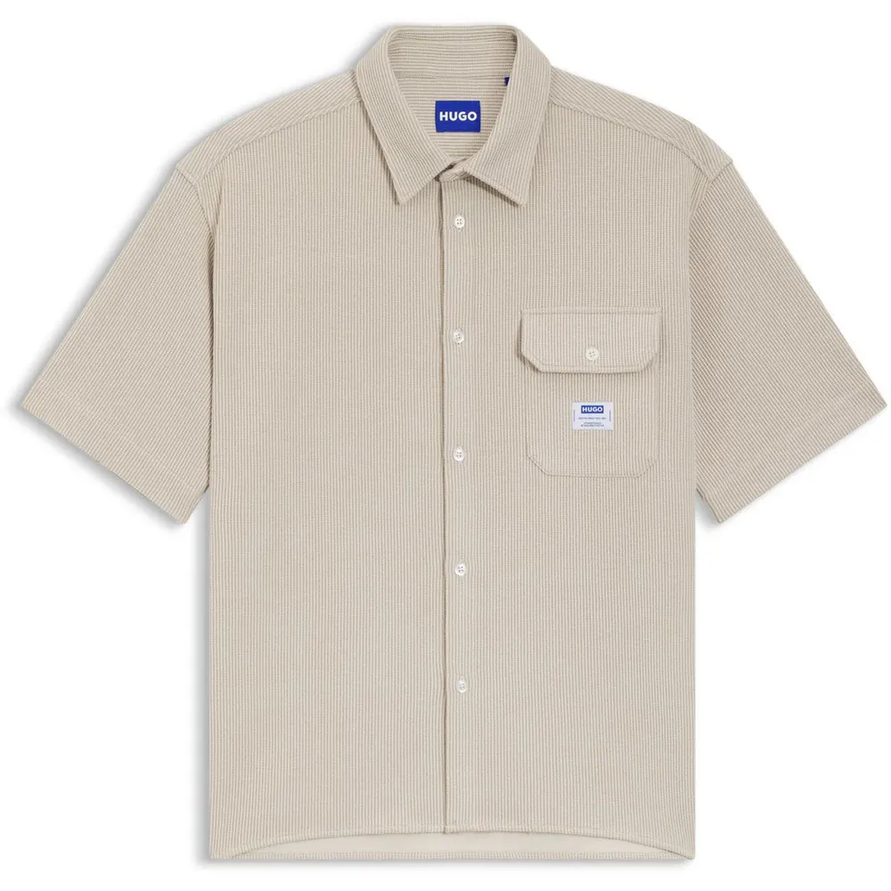 Hugo Men's Short Sleeve Plain Shirt