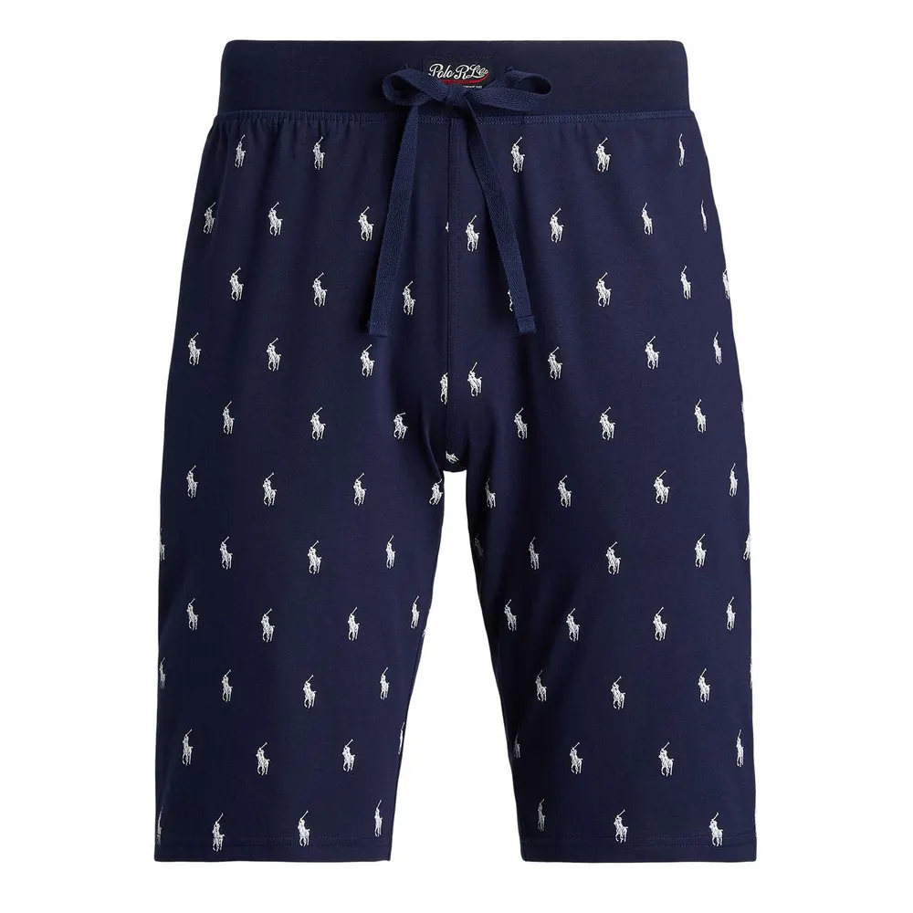 Polo Ralph Lauren Men's All Over Pony Cotton Jersey Jogger Shorts