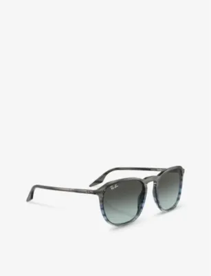 RAY-BAN RB2203 square-frame crystal sunglasses detail 2