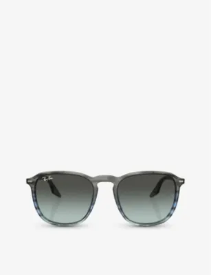 RAY-BAN RB2203 square-frame crystal sunglasses