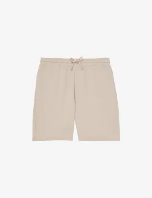 REISS Tavolla Textured Stretch-Woven Shorts - SAGE GREEN detail 3