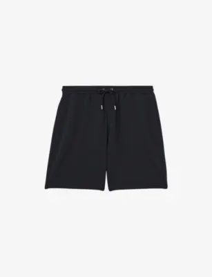 REISS Tavolla Textured Stretch-Woven Shorts - SAGE GREEN