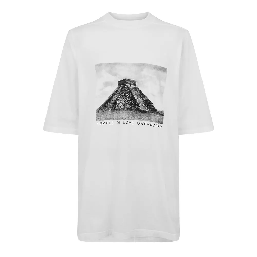 Rick Owens Drkshdw Men's DS Jmb Temple T Oversized Fit Oversized T-Shirt
