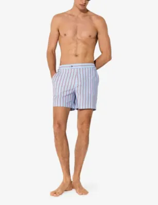 REISS Presley Pinstripe Stretch-Woven Swim Shorts detail 2