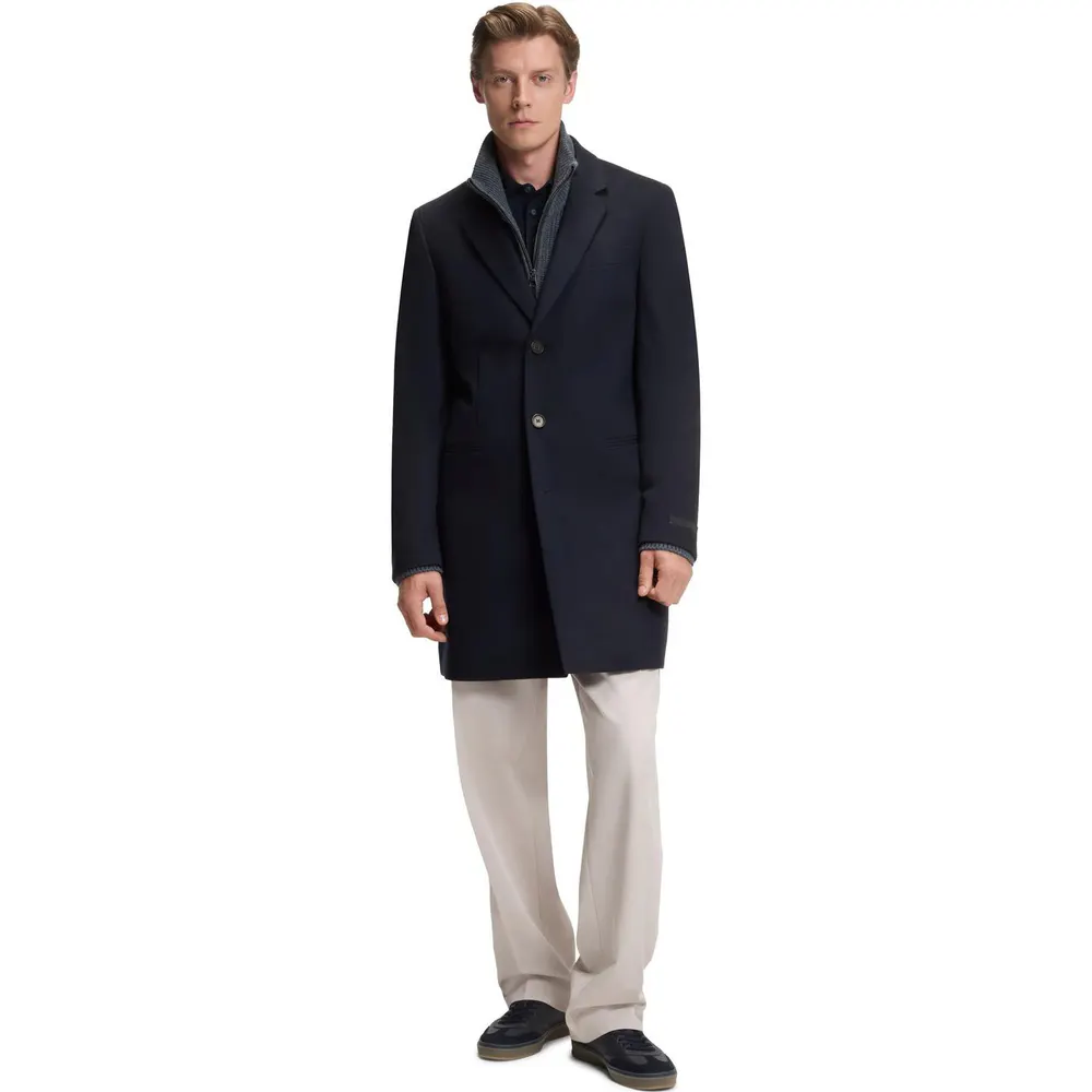 Boss Men's BECKHAM Wool Cashmere Overcoat detail 2