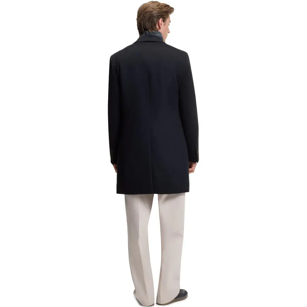 Boss Men's BECKHAM Wool Cashmere Overcoat detail 3