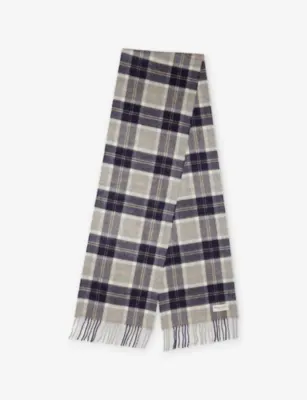 JOHNSTONS OF ELGIN Tartan Cashmere Scarf