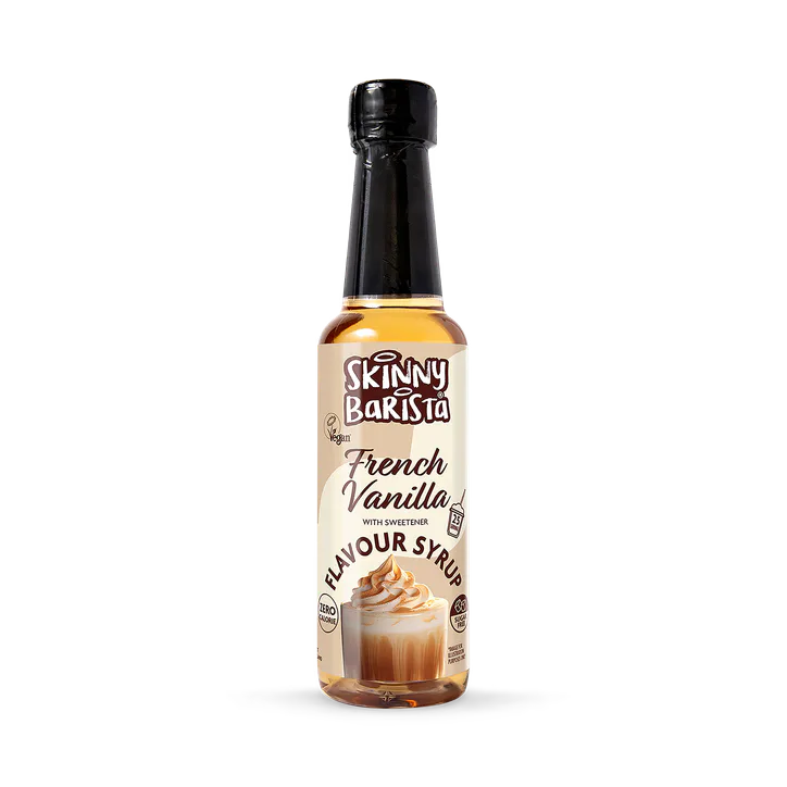 Skinny Food Co French Vanilla Flavour Syrup - Zero Calorie Sugar Free Skinny Coffee - 250ml
