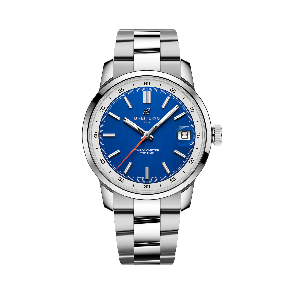 Breitling Top Time B31 38mm Mens Watch Blue Stainless Steel