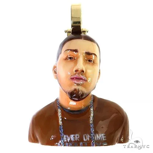 RINA - For Him CUSTOM 3D Memorial Pendant 69162 69163 in Rose Gold – Pendant