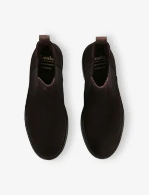 LOAKE Dorchester Suede Chelsea Boots - EUR 42 / 8 UK MEN in Dark Brown, additional product view 2